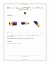 6.51 Ct. Ametrine from Ceylon (Sri Lanka) Appraisal