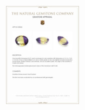 8.47 Ct. Ametrine from Ceylon (Sri Lanka) Appraisal