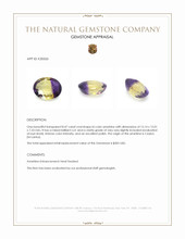 8.47 Ct. Bi Color Ametrine from Ceylon (Sri Lanka) Appraisal