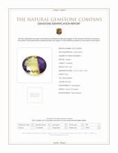 8.47 Ct. Ametrine from Ceylon (Sri Lanka) Scan Report