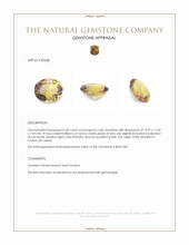 6.42 Ct. Ametrine from Ceylon (Sri Lanka) Appraisal