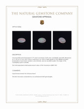 2.79 Ct. Cabochon Crystal/Jelly Opal from Australia Appraisal