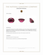 4.52 Ct. Purplish Red Spinel from Ceylon (Sri Lanka) Appraisal