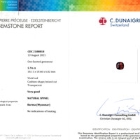 5.74 Ct. Spinel from Burma (Myanmar) Scan Report