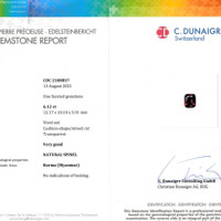6.12 Ct. Spinel from Burma (Myanmar) Scan Report
