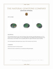 3.46 Ct. Multi Color Black Opal from Australia Appraisal