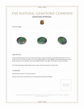 3.46 Ct. Black Opal from Australia Appraisal