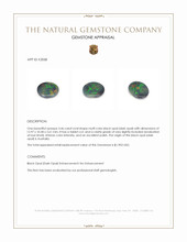3.46 Ct. Multi Color Black Opal (Dark Opal) from Australia Appraisal