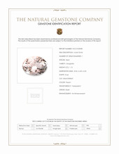 1.15 Ct. Peach Morganite from Brazil Scan Report