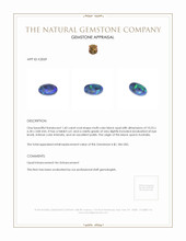 1.60 Ct. Black Opal from Australia Appraisal