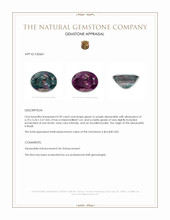 0.90 Ct. Alexandrite from Brazil Appraisal