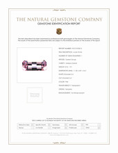 1.91 Ct. Pink Malaya Garnet from Tanzania Scan Report
