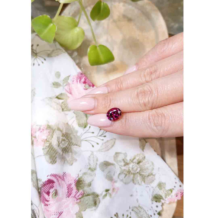 3.84 Ct. Rhodolite Garnet from Tanzania