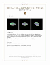 3.75 Ct. Multi Color Semi-Black Opal from Australia Appraisal