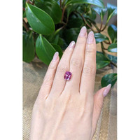 4.11 Ct. Rhodolite Garnet from Tanzania Life Style