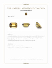 4.68 Ct. Sinhalite from Ceylon (Sri Lanka) Appraisal