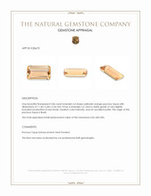 2.86 Ct. Precious Topaz from Brazil Appraisal