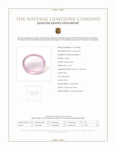 21.97 Ct. Pink Cabochon Rose Quartz from Ceylon (Sri Lanka) Scan Report
