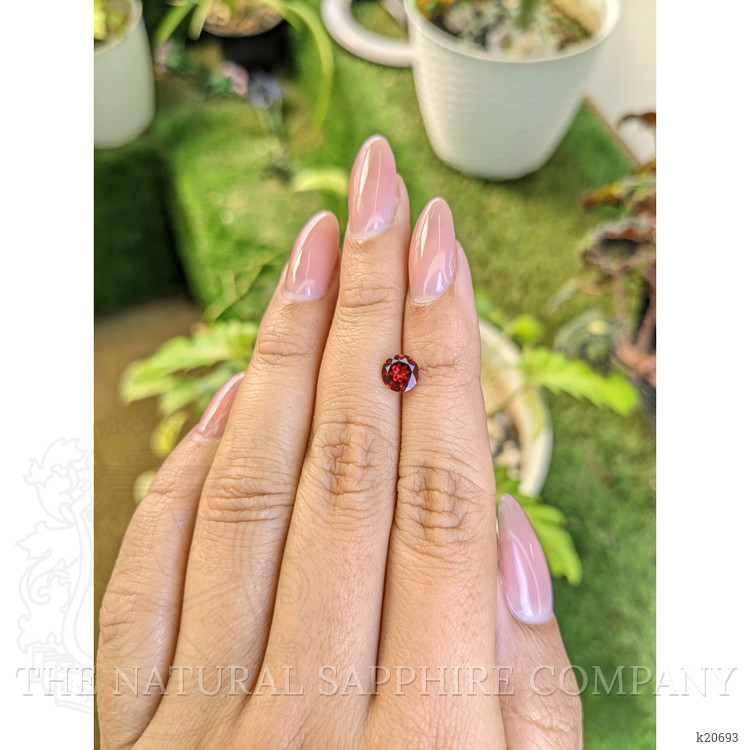0.87 Ct. Rhodolite Garnet from Ceylon (Sri Lanka)