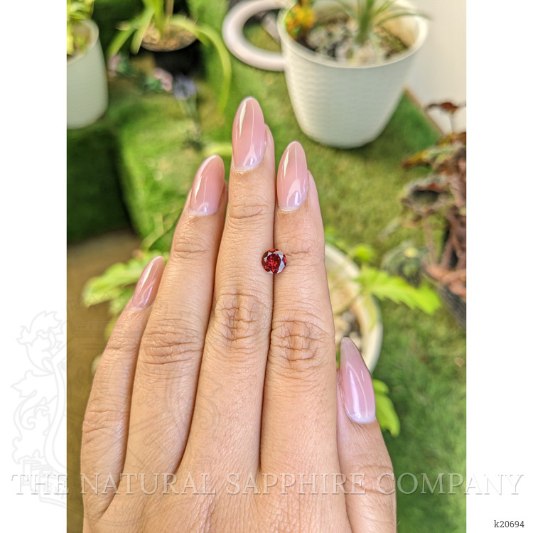 0.94 Ct. Rhodolite Garnet from Ceylon (Sri Lanka)