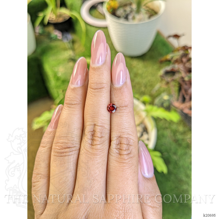 0.64 Ct. Rhodolite Garnet from Ceylon (Sri Lanka)