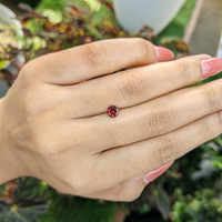 0.57 Ct. Rhodolite Garnet from Ceylon (Sri Lanka) Life Style
