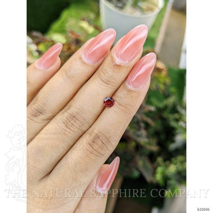 0.57 Ct. Rhodolite Garnet from Ceylon (Sri Lanka)