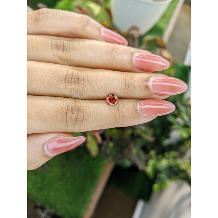 0.76 Ct. Hessonite Garnet from Madagascar