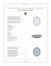 0.91 Ct. Cabochon White Opal from Australia 3 D Scan Report