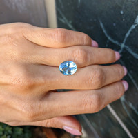 3.79 Ct. Aquamarine from Brazil Life Style