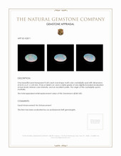 0.68 Ct. Crystal/Jelly Opal from Australia Appraisal