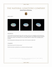 0.68 Ct. Crystal/Jelly Opal from Australia Appraisal