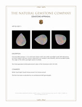 11.32 Ct. Multi Color Cabochon White Opal (Light Opal) from Australia Appraisal