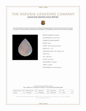 11.32 Ct. Multi Color Cabochon White Opal (Light Opal) from Australia Scan Report