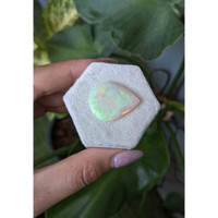 11.32 Ct. Cabochon White Opal from Australia Life Style