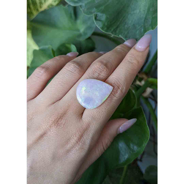 11.32 Ct. Cabochon White Opal from Australia