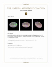 15.83 Ct. Cabochon White Opal from Australia Appraisal