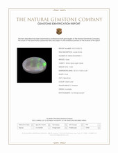 15.83 Ct. Multi Color Cabochon White Opal (Light Opal) from Australia Scan Report