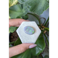 15.83 Ct. Cabochon White Opal from Australia Life Style