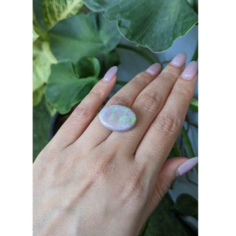 15.83 Ct. Cabochon White Opal from Australia