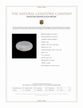 10.50 Ct. Multi Color Cabochon White Opal (Light Opal) from Australia Scan Report