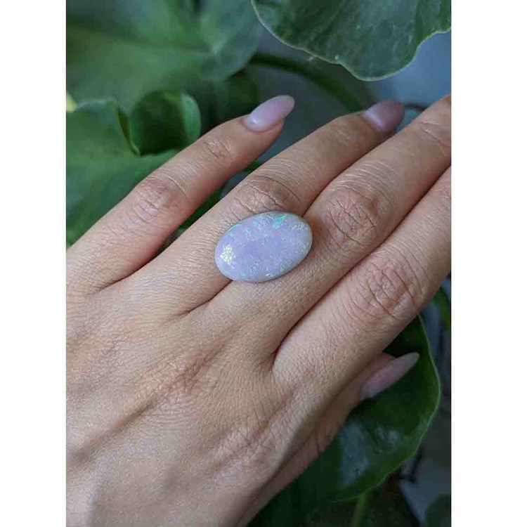 10.50 Ct. Cabochon White Opal from Australia