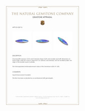 10.50 Ct. Cabochon Boulder Opal from Australia Appraisal