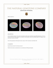 6.35 Ct. Multi Color Crystal Opal (Jelly Opal) from Australia Appraisal