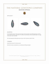 10.58 Ct. Cabochon Black Opal from Australia Appraisal