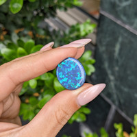 9.63 Ct. Multi Color Black Opal from Australia Life Style