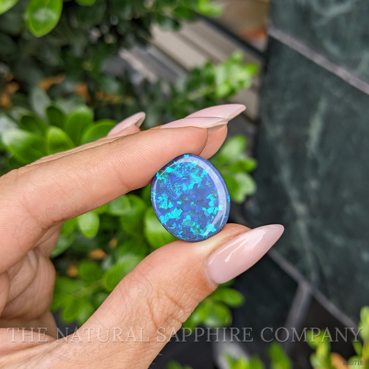 9.63 Ct. Multi Color Black Opal from Australia