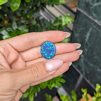 9.63 Ct. Multi Color Black Opal from Australia Life Style