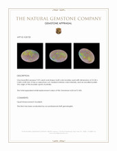 9.59 Ct. Cabochon Boulder Opal from Australia Appraisal