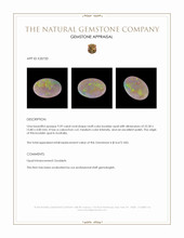 9.59 Ct. Cabochon Boulder Opal from Australia Appraisal